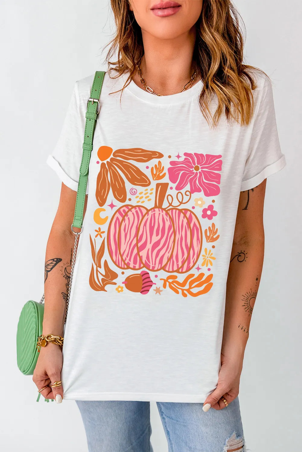 Graphic Round Neck - Short Sleeve T-Shirt
