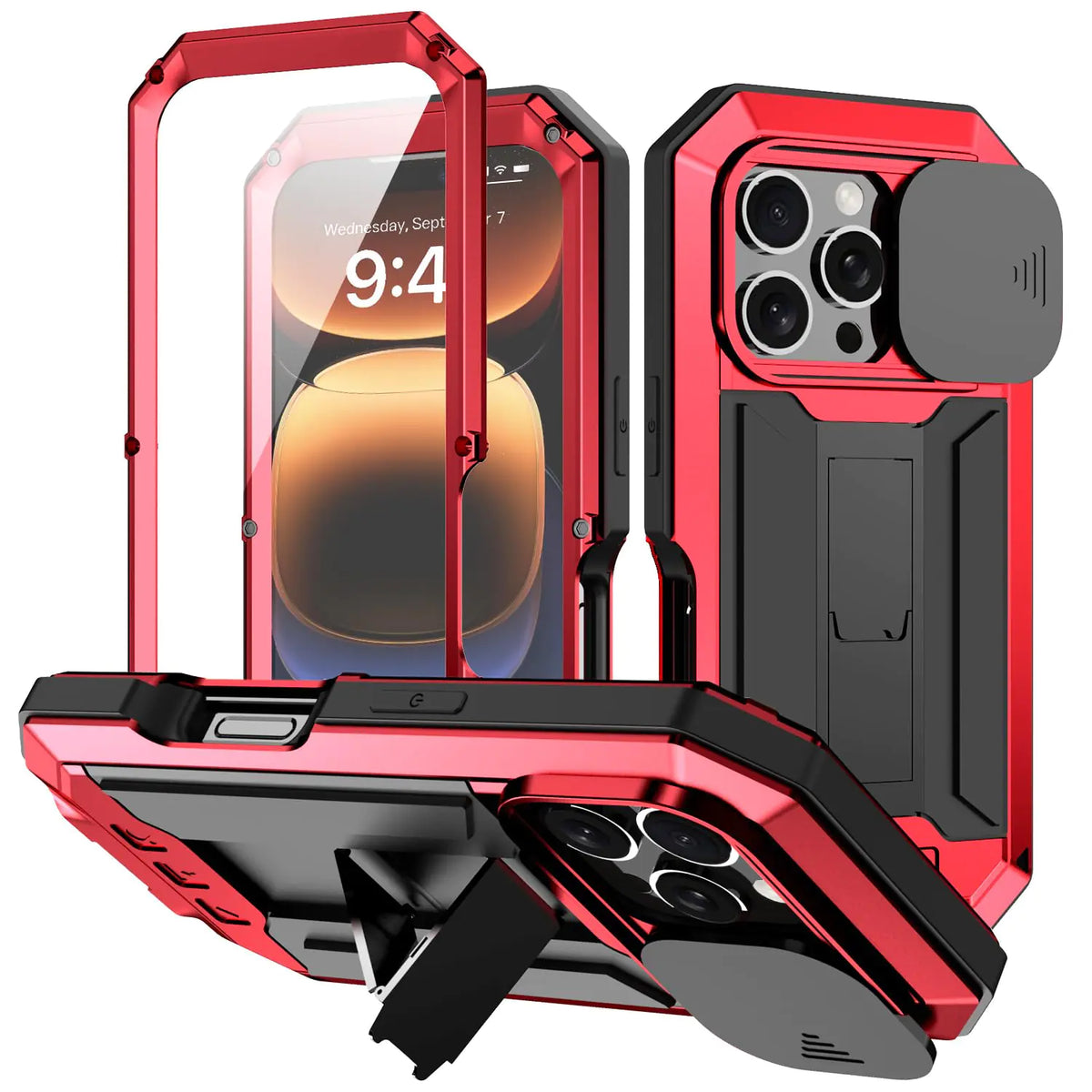 iPhone 16 Rugged Outdoor Case with Screen & Camera Protection