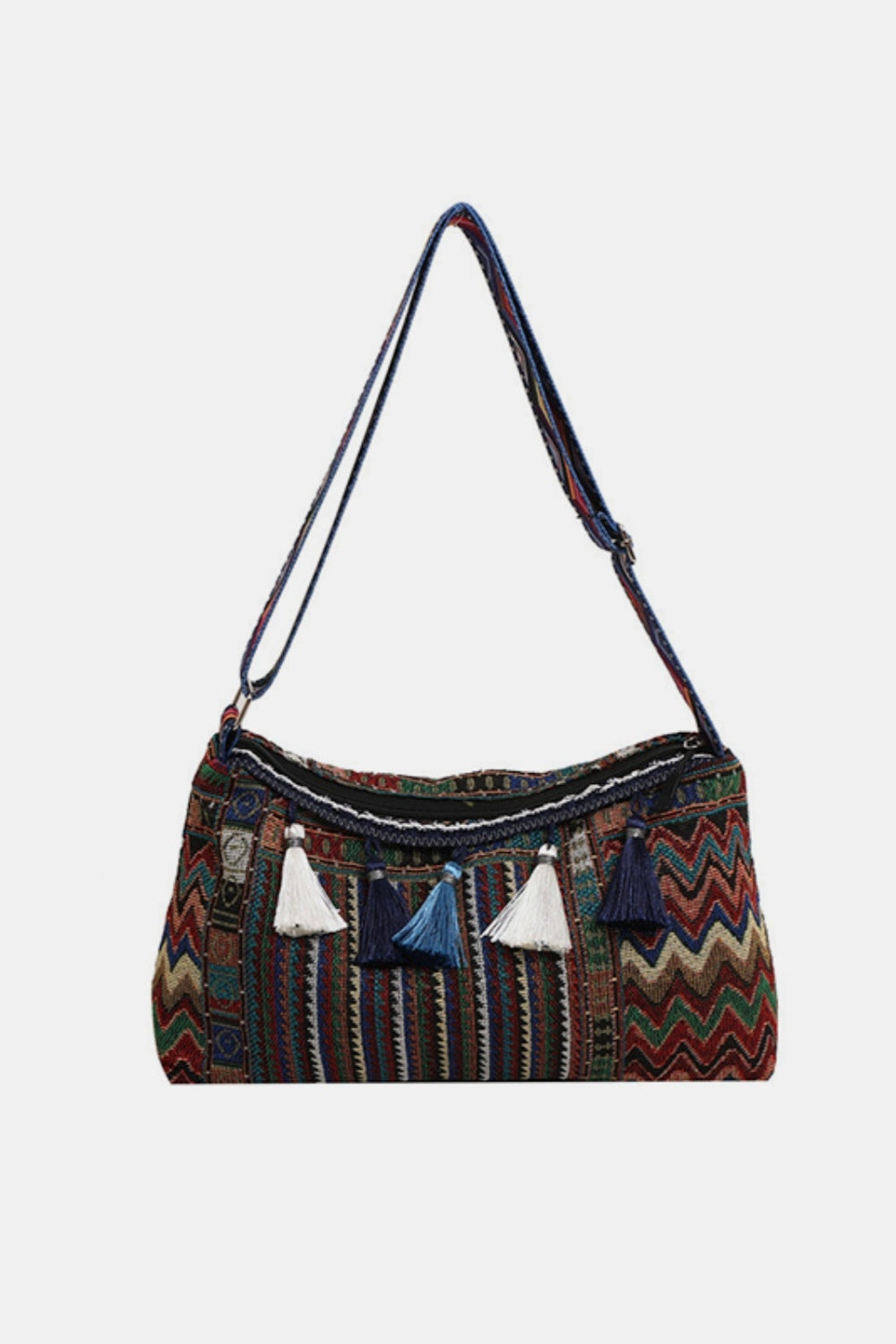 Tassel Adjustable Strap Shoulder Bag Crossbody