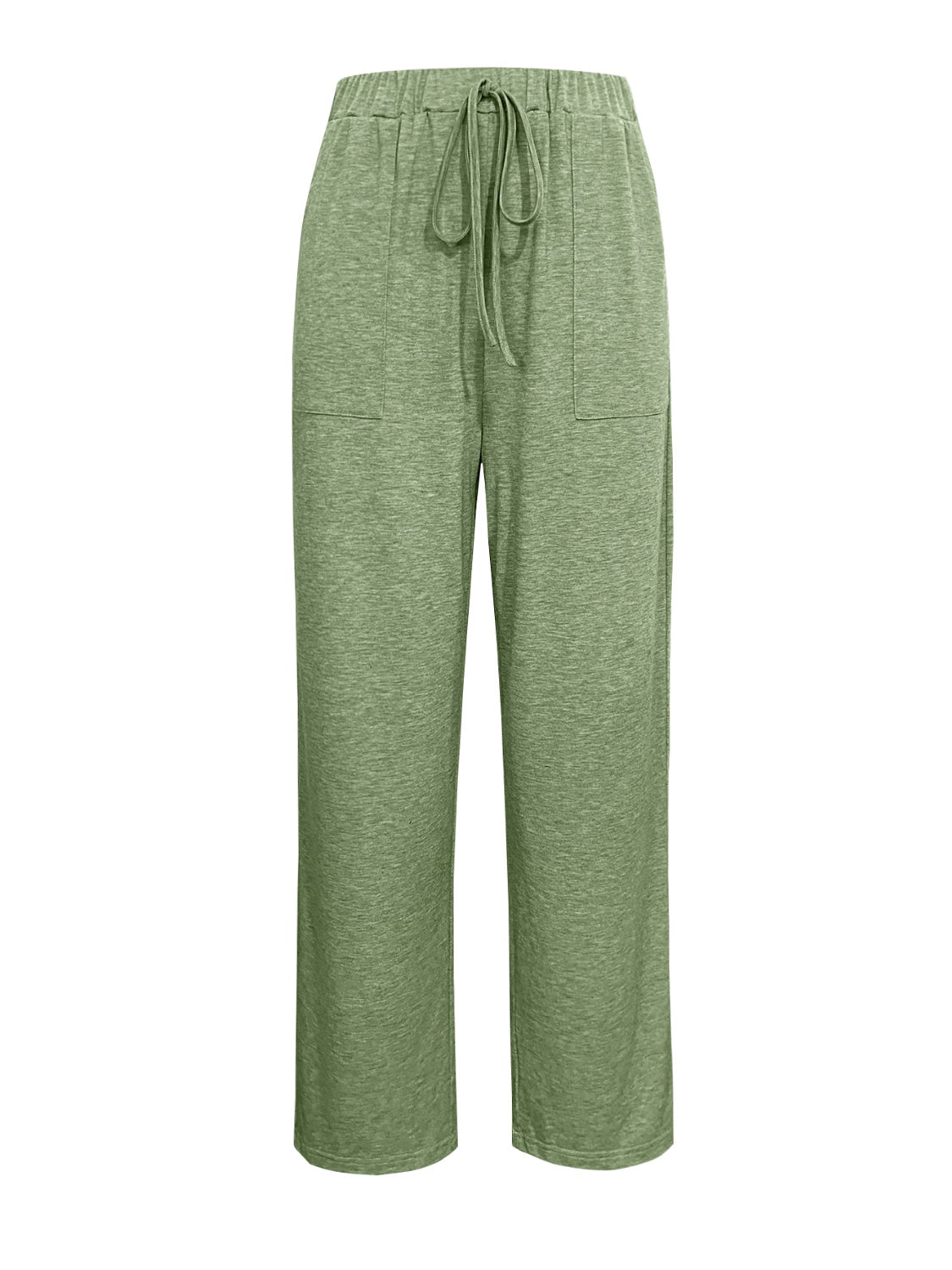 Tied Wide Leg Pants with Pockets-Casual-Fashion