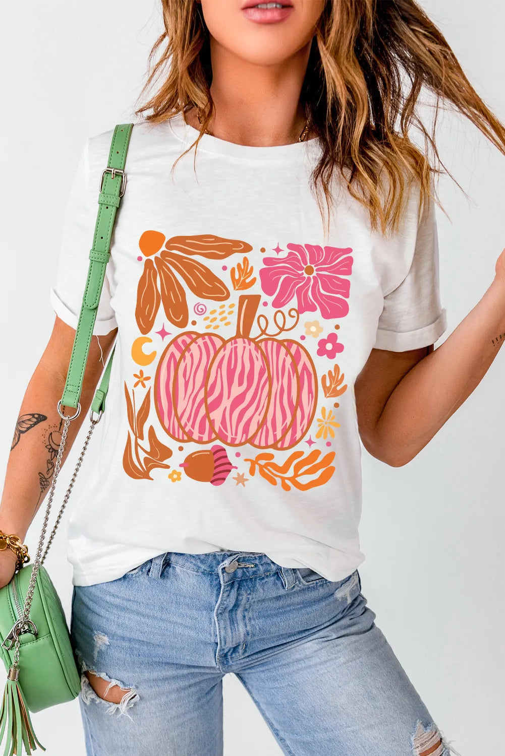 Graphic Round Neck - Short Sleeve T-Shirt