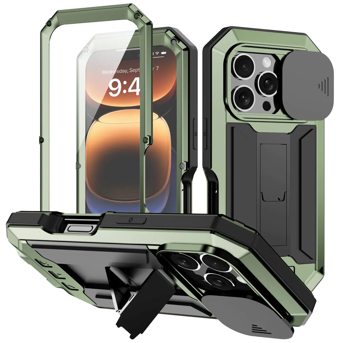 iPhone 16 Rugged Outdoor Case with Screen & Camera Protection