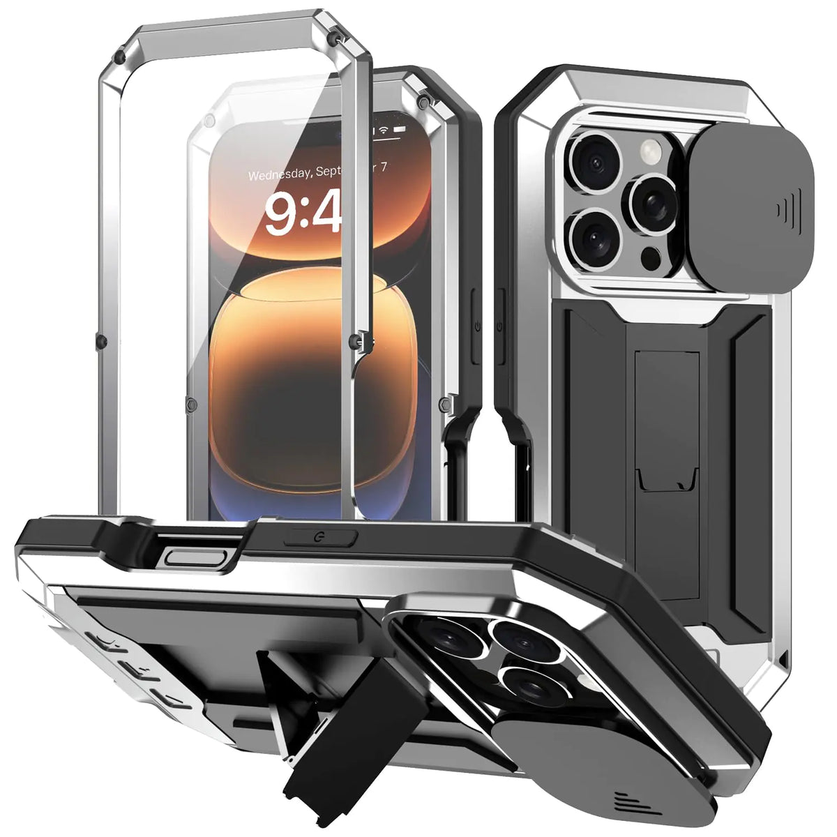 iPhone 16 Rugged Outdoor Case with Screen & Camera Protection