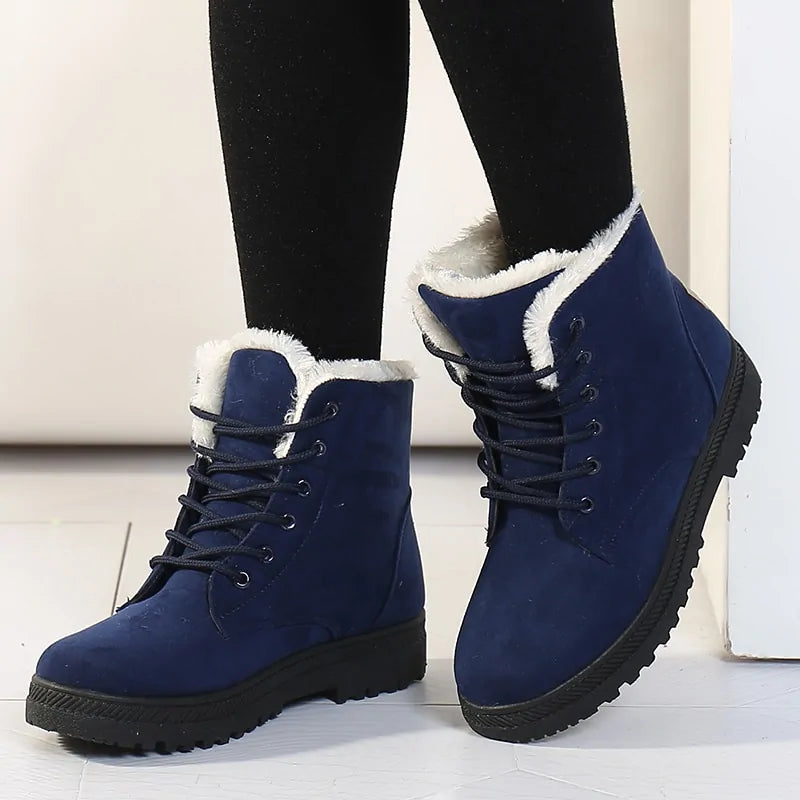 Women Winter Ankle Boots Winter Warm Shoes