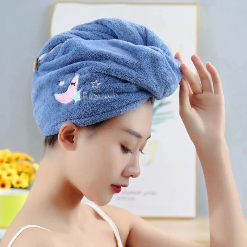 Gorro de ducha de microfibra para mujer