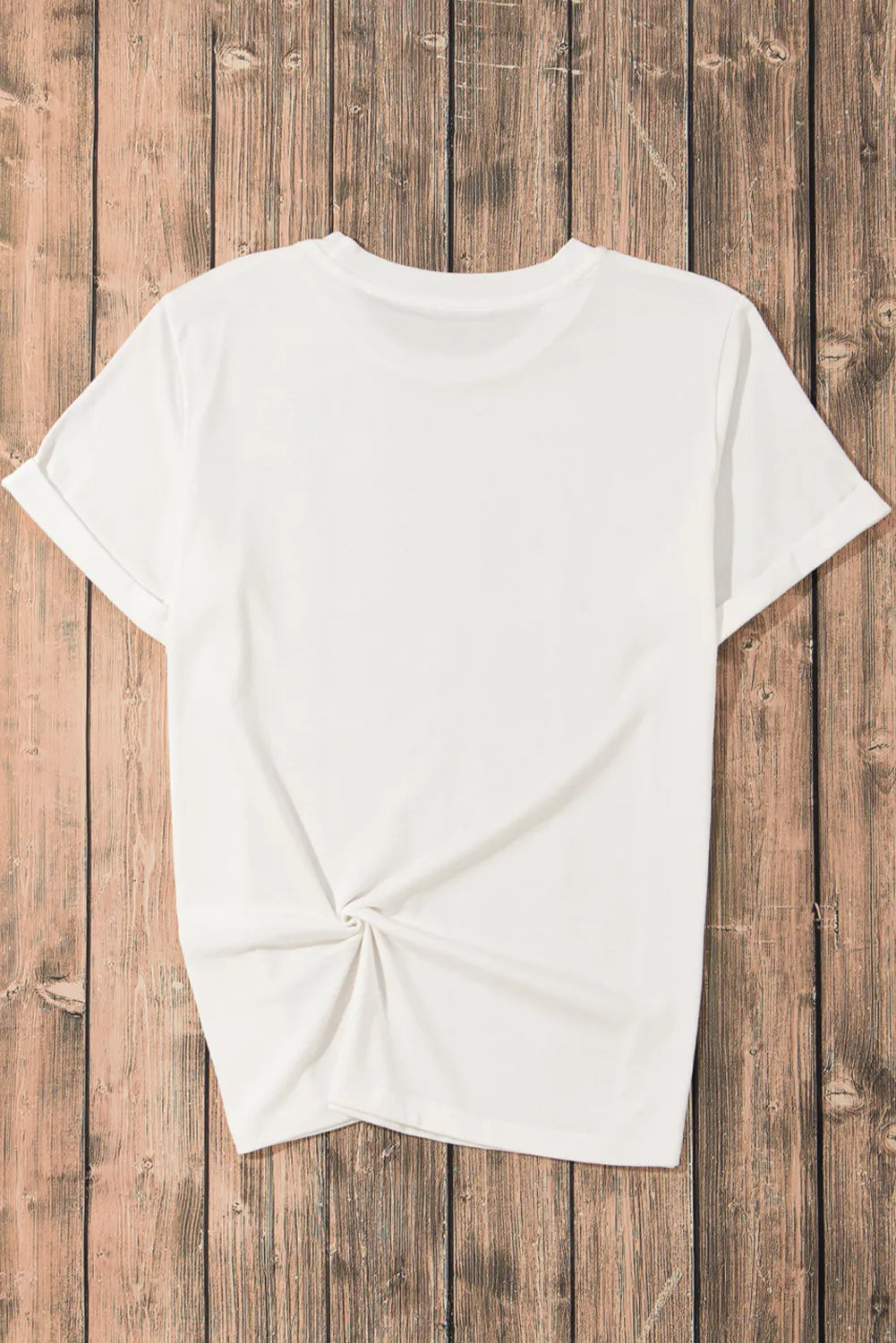 Pumpkin Round Neck Short Sleeve T--Shirt