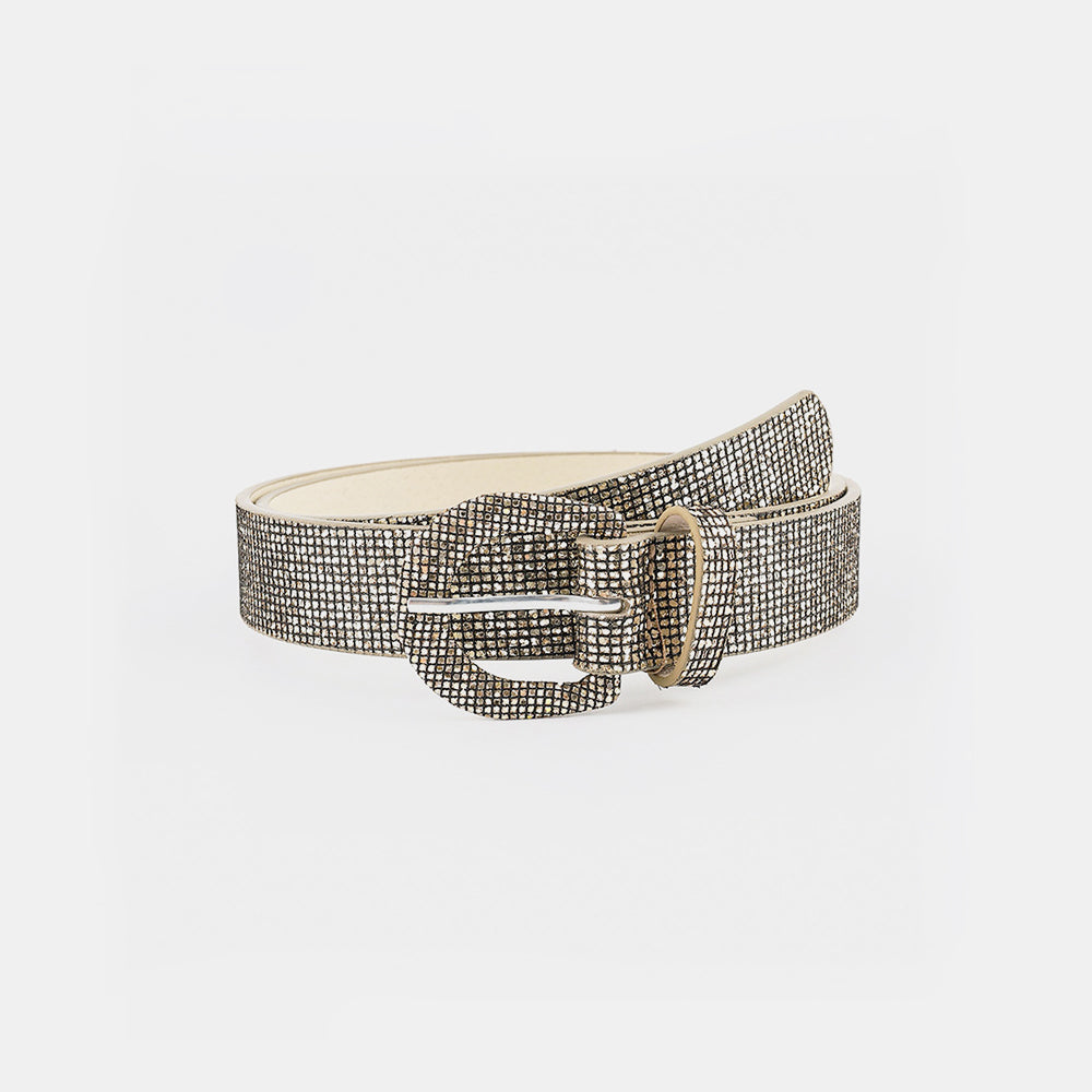 Sequin PU Leather Belt Fashionable Stylish