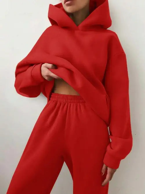 Essential Winter Hoodie Sweat Set Cozy Warm