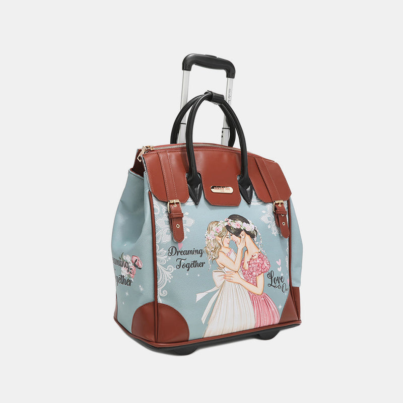 Nicole Lee - USA -  Printed Rolling Tote Bag