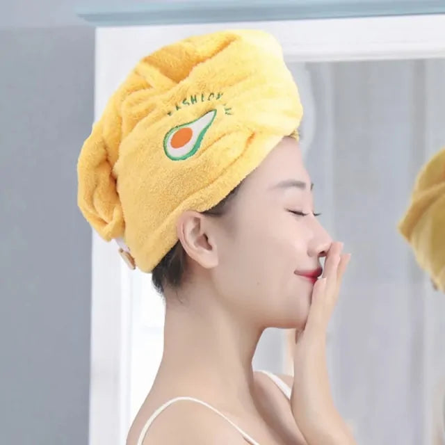 Gorro de ducha de microfibra para mujer