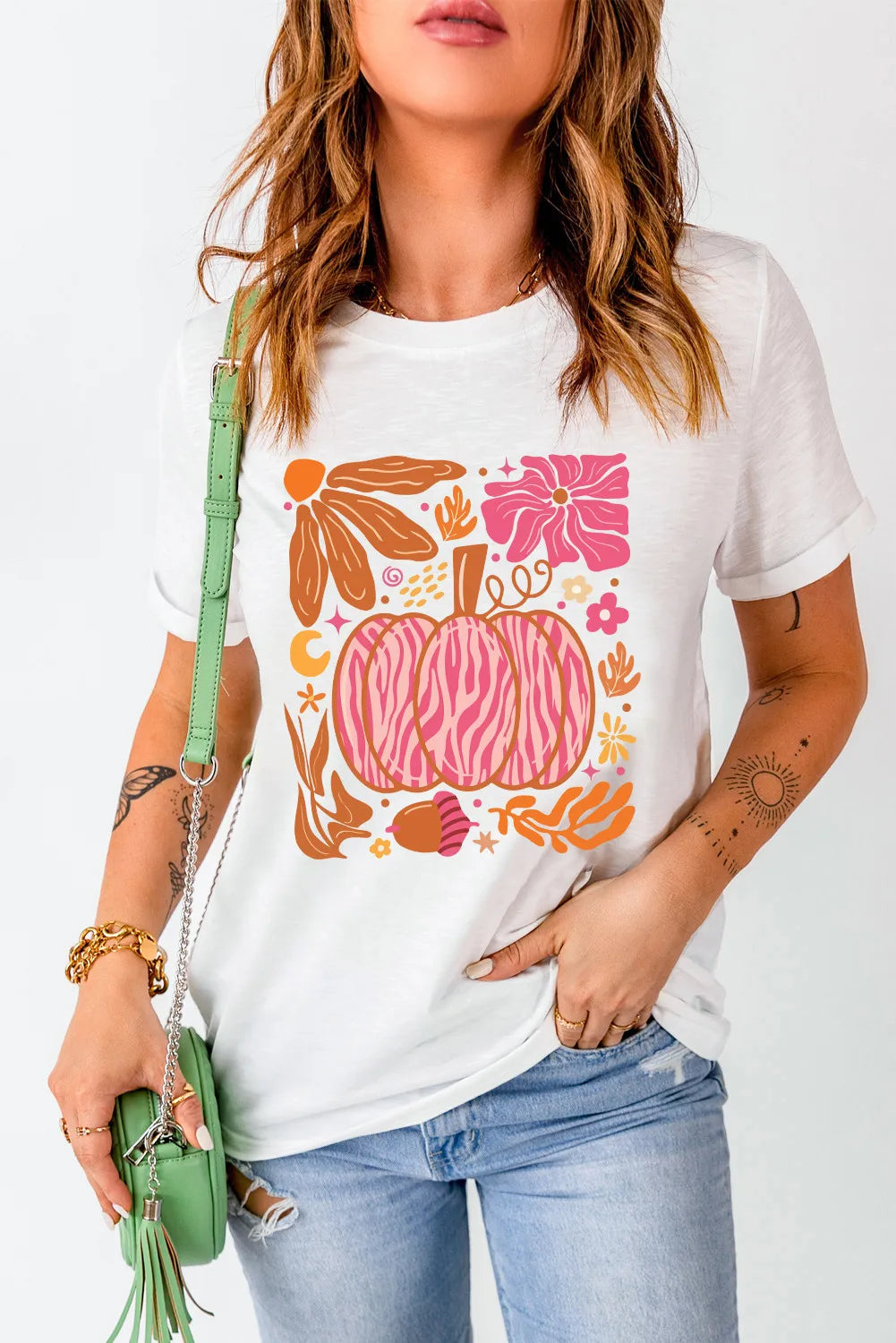 Graphic Round Neck - Short Sleeve T-Shirt