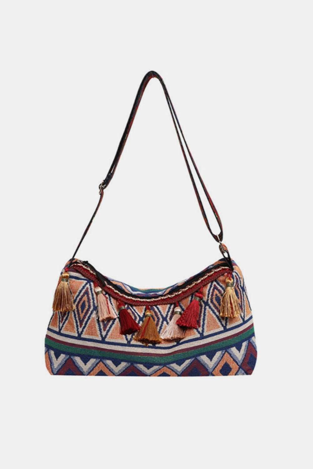 Tassel Adjustable Strap Shoulder Bag Crossbody