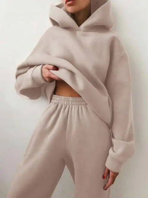Essential Winter Hoodie Sweat Set Cozy Warm