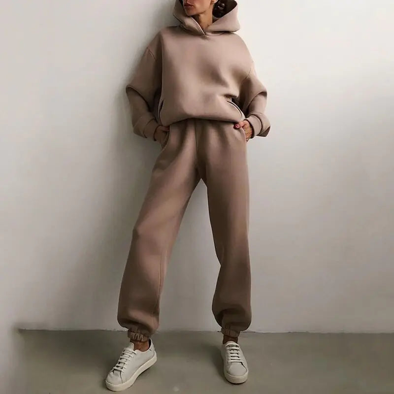 Essential Winter Hoodie Sweat Set Cozy Warm