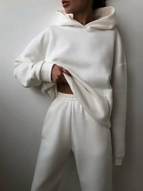 Essential Winter Hoodie Sweat Set Cozy Warm