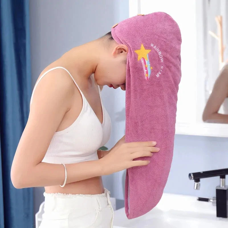 Gorro de ducha de microfibra para mujer